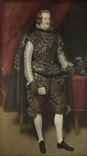 Philip IV of Spain in Brown and Silver, ca 1631. Artist: Velàzquez, Diego (1599-1660)
