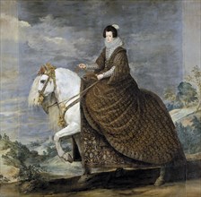 Equestrian Portrait of Elisabeth of France (1602?1644), Queen consort of Spain, Between 1630 and 1635. Artist: Velàzquez, Diego (1599-1660)