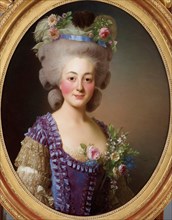 Portrait of Countess de Bavière-Grosberg. Artist: Roslin, Alexander (1718-1793)