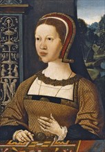 Portrait of Isabella of Austria, Queen of Denmark, ca 1524. Artist: Cornelisz van Oostsanen, Jacob (ca. 1470-1533)