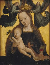The Virgin and Child with Angels, c. 1520. Artist: David, Gerard (ca. 1460-1523)