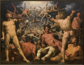 The Fall of the Titans, ca 1590. Artist: Haarlem, Cornelis Cornelisz., van (1562-1638)