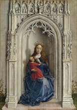 The Virgin and Child enthroned, ca. 1433. Artist: Weyden, Rogier, van der (ca. 1399-1464)