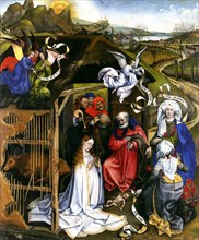 Nativity, c.1425. Artist: Campin, Robert (ca. 1375-1444)
