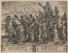 The Triumph of Riches, 1564. Artist: Coornhert, Dirk Volkertsz. (1522-1590)