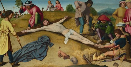 Christ Nailed to the Cross, ca 1481. Artist: David, Gerard (ca. 1460-1523)