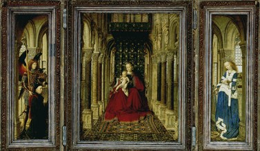 The Dresden Altarpiece (Triptych), 1437. Artist: Eyck, Jan van (1390-1441)