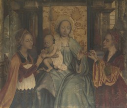 The Virgin and Child with Saints Barbara and Catherine, c. 1518-1525. Artist: Massys, Quentin (1466?1530)
