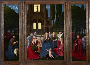 The Virgin and Child with Saints and Angels in a Garden, c. 1500. Artist: Netherlandish master