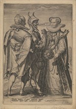 Marriage for Wealth Officiated by the Devil, ca. 1600. Artist: Saenredam, Jan (1565-1607)