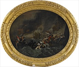 The Battle of La Hogue, 1820. Artist: West, Benjamin (1738-1820)