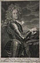 Portrait of Baron Carl Ewald von Roenne (1663?1716). Artist: Anonymous