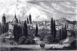 View of Lemberg, ca 1845. Artist: Anonymous