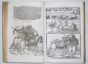 Russian warriors. Siegmund von Herberstein travels through Russia (From: Rerum Moscoviticarum commentarii..), 1571. Artist: Anonymous