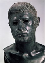 Portrait of a Roman (Sextus Pompey?), 2 H. of 1th cen. BC. Artist: Classical Antiquities