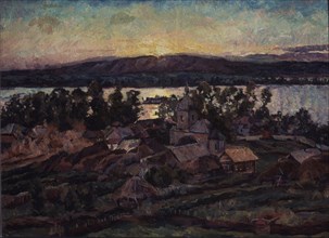Sunset, 1928. Artist: Lentulov, Aristarkh Vasilyevich (1882-1943)