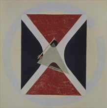 Proun 43, 1924. Artist: Lissitzky, El (1890-1941)
