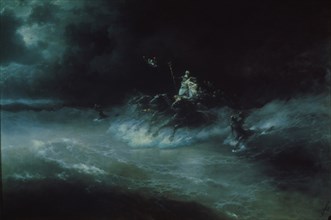 Poseidon's travel over the sea, 1894. Artist: Aivazovsky, Ivan Konstantinovich (1817-1900)