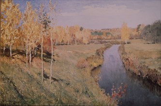 Golden autumn, 1895. Artist: Levitan, Isaak Ilyich (1860-1900)