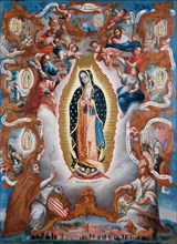 Our Lady of Guadalupe, 1779. Artist: Salcedo, Sebastián (active ca. 1779-1783)