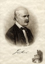 Portrait of Ignaz Philipp Semmelweis (1818-1865). Artist: Doby, Jenö Eugen (1834-1907)