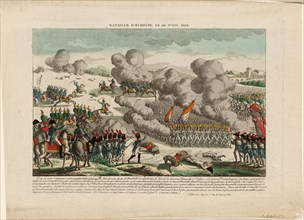 The Battle of Eggmühl on 22 April 1809, ca 1809. Artist: Anonymous