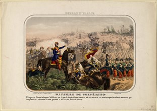 The Battle of Solferino, 1859. Artist: Anonymous