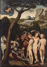 The Judgement of Paris, ca 1528. Artist: Cranach, Lucas, the Elder (1472-1553)