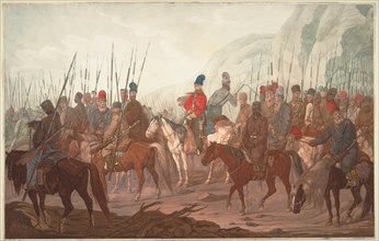 March of Ural Cossacks through Bohemia in July 1799, 1800. Artist: Hess, Carl Adolph Heinrich (1769-1849)