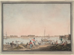 View of St. Petersburg from the Neva, 1808. Artist: Hammer, Christian Gottlieb (1779-1864)