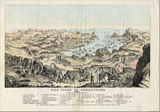 The Siege of Sevastopol, 1855. Artist: Sinclair, Thomas S. (ca. 1805-1881)