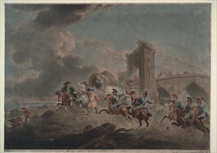 Smugglers attacked, 1795-1798. Artist: Bourgeois, Sir Peter Francis (1756-1811)