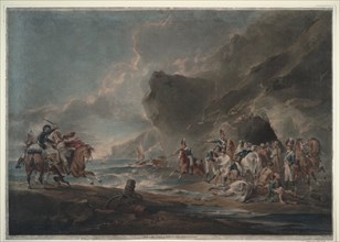 Smugglers defeated, 1795-1798. Artist: Bourgeois, Sir Peter Francis (1756-1811)
