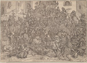 Tournament, 1509. Artist: Cranach, Lucas, the Elder (1472-1553)
