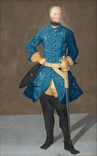 Portrait of the King Charles XII of Sweden (1682-1718), 1710s. Artist: Anonymous