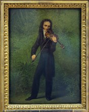 Portrait of Niccolò Paganini (1782-1840), 1830-1831. Artist: Kersting, Georg Friedrich (1785-1847)