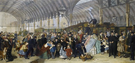 The Railway Station, 1866. Artist: Frith, William Powell (1819-1909)
