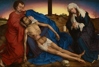 Pietà, 1436-1446. Artist: Weyden, Rogier, van der (ca. 1399-1464)