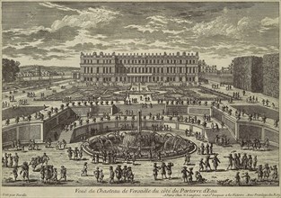 View of Versailles, garden facade, 1680s. Artist: Pérelle, Adam (1638-1695)