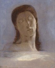 Closed Eyes, 1890. Artist: Redon, Odilon (1840-1916)