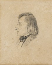 Portrait of Frédéric Chopin. Artist: Viardot-García, Pauline (1821-1910)