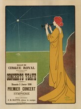 Concerts Ysaÿe, 1895. Artist: Meunier, Henri Georges (1873-1922)
