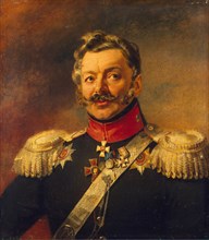 Portrait of General Count Peter Petrovich von der Pahlen (1777-1864), before 1825. Artist: Dawe, George (1781-1829)