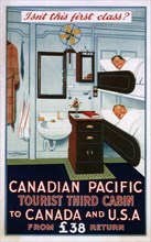 Canadian Pacific Tourist Third Cabin, 1925. Artist: Ritchie, Alick (1868-1938)