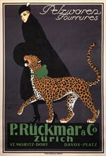 Fur goods P. Rückmar & Co, c. 1910. Artist: Montaut, Ernest (1879-1909)