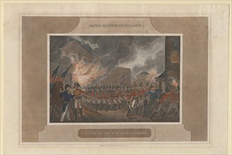Capture and Burning of the city of Washington, 1815. Artist: Anonymous
