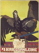 Subscribe to the fourth war loan, 1916. Artist: Lefler, Heinrich (1863-1919)