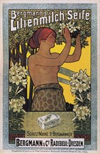 Bergmann's Lilienmilch Soap, 1896. Artist: Cissarz, Johannes Joseph Vincenz (1873-1942)