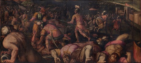 The Battle against Radagaisus at Faesulae in 406, 1563-1565. Artist: Vasari, Giorgio (1511-1574)