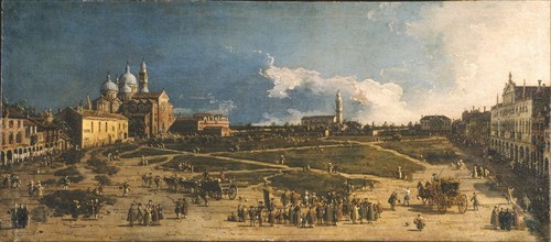 Prà della Valle in Padua, 1740s. Artist: Canaletto (1697-1768)
